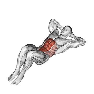 Crunches — movement demonstration